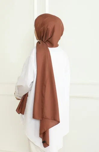 Châle Medina Soie Sable 81075-10 Rouge Marron 81075-10