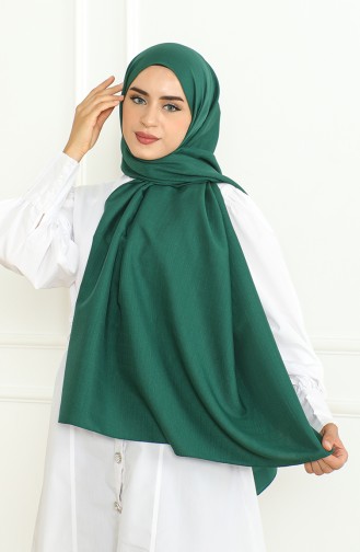 شال سادة 81076-16 أخضر زمردي 81076-16