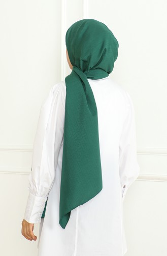 شال سادة 81076-16 أخضر زمردي 81076-16