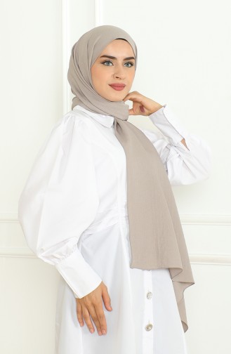 شال سادة 81076-23 بيج فاتح 81076-23