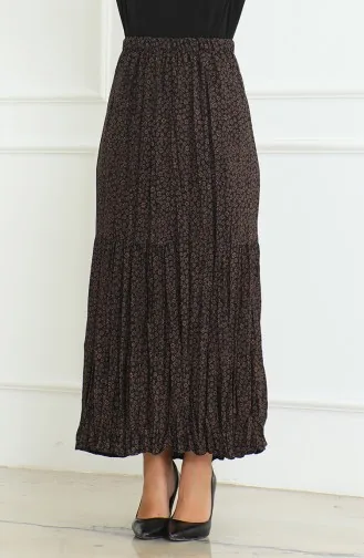 Jupe Grande Taille Grande Taille 3165B-01 Marron 3165B-01