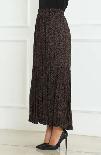 Jupe Grande Taille Grande Taille 3165B-01 Marron 3165B-01