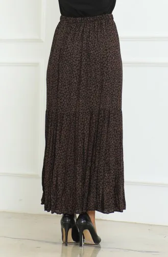 Jupe Grande Taille Grande Taille 3165B-01 Marron 3165B-01