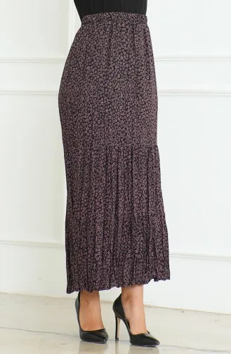 Ruime Gelaagde Zigeuner Grote Maten Rok 3165B-03 Roze 3165B-03