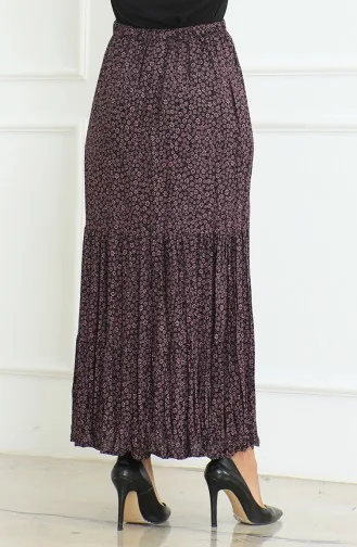 Ruime Gelaagde Zigeuner Grote Maten Rok 3165B-03 Roze 3165B-03
