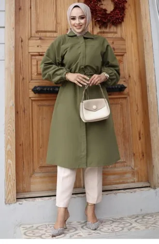 Trench à Patte Cachée Kaki 4430 545