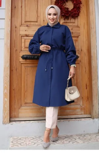 Trench à Patte Cachée Indigo 4430 546