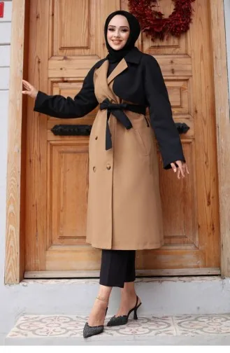 Trench Manches Garnies Camel 4435 553