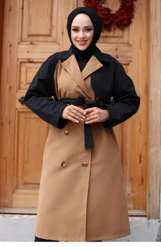 Trench Manches Garnies Camel 4435 553