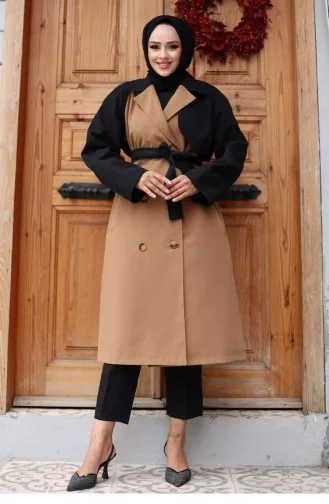 Trench Manches Garnies Camel 4435 553