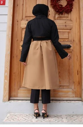 Trench Manches Garnies Camel 4435 553