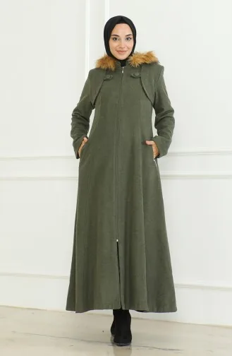 Manteau Kachet A Capuche 711930-07 Vert Khaki 711930-07