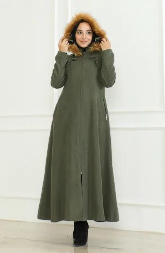 Manteau Kachet A Capuche 711930-07 Vert Khaki 711930-07