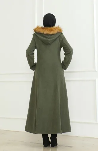 Manteau Kachet A Capuche 711930-07 Vert Khaki 711930-07