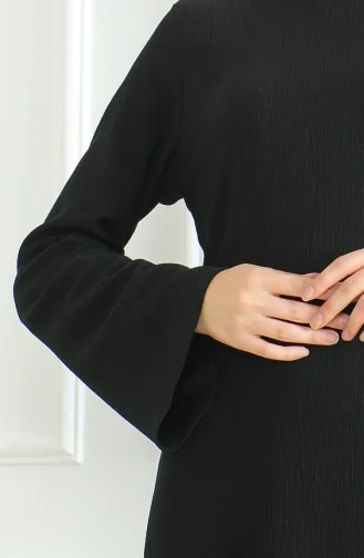 فستان رياضي سادة 1003-05 أسود  1003-05