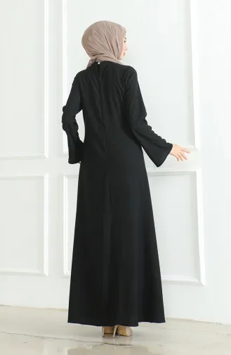 فستان رياضي سادة 1003-05 أسود  1003-05