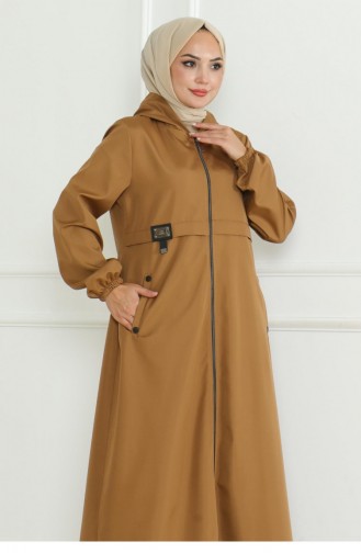 Trench-coat Zippé Avec Armoiries Tan 19217 15294