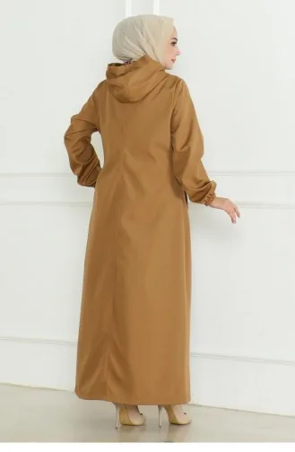 معطف من الأسلحة بسحاب معطف واق من المطر أسمر 19217 15294