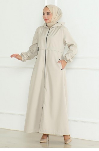 Wapenschild Trenchcoat Met Ritssluiting Beige 19217 15296