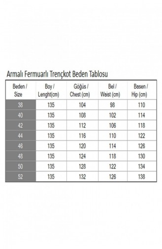 Armalı Fermuarlı Trençkot Siyah 19217