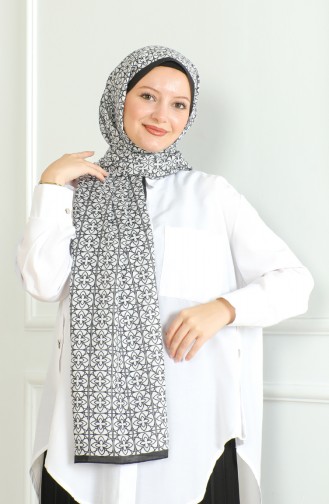 Karaca Zachte Sjaal 81062-06 Zwart Wit 81062-06