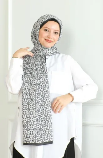 شال سوفت كاراجا 81062-06 أسود أبيض 81062-06