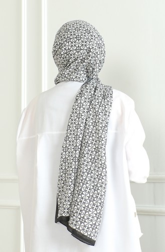 Karaca Zachte Sjaal 81062-06 Zwart Wit 81062-06