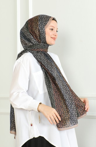 Karaca Zachte Sjaal 81062-15 Mink Zwart 81062-15