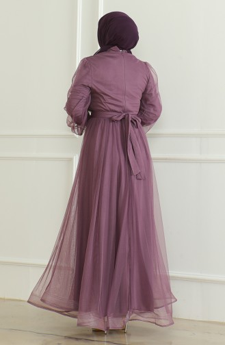 Pailletten-Chiffon-Abendkleid 6348-07 Dusty Rose 6348-07