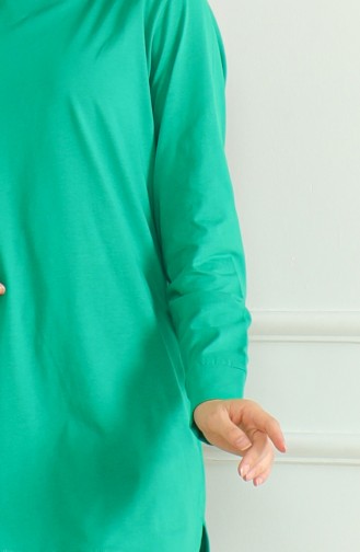 Slit Midi Tunic 9140-01 Green 9140-01