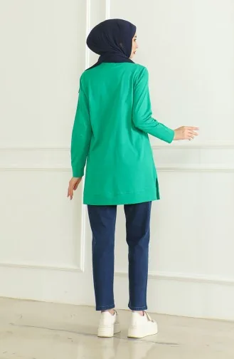 Tunique Arabeboy Fendue 9140-01 Vert 9140-01