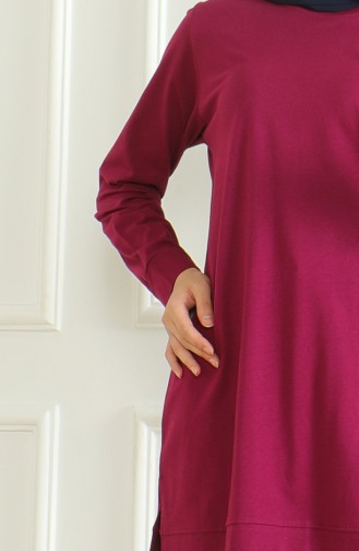Araboy-tuniek Met Split 9140-02 Pruim 9140-02