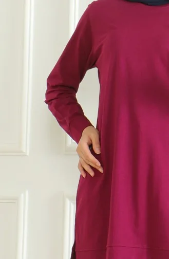 Tunique Arabeboy Fendue 9140-02 Prune 9140-02