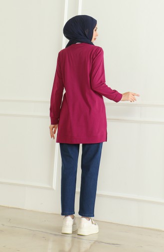 Araboy-tuniek Met Split 9140-02 Pruim 9140-02