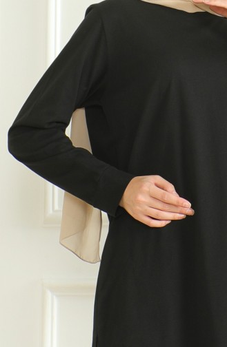 تونيك سادة  بشق 9140-05 أسود 9140-05