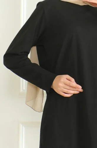 Slit Midi Tunic 9140-05 Black 9140-05