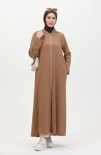 Hooded Sports Abaya 5104-01 Mink 5104-01