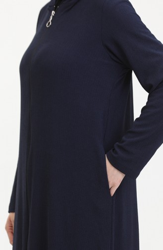 Abaya De Sport A Capuche 5104-02 Bleu Marine 5104-02