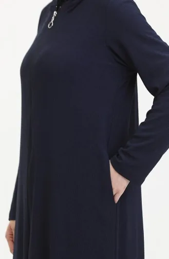 Abaya De Sport A Capuche 5104-02 Bleu Marine 5104-02