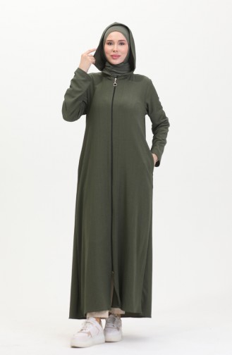 Hooded Sports Abaya 5104-03 Khaki 5104-03