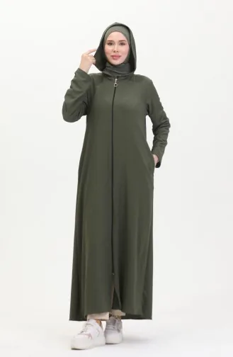 Kapuzen-Sport-Abaya 5104-03 Khaki 5104-03