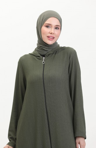 Hooded Sports Abaya 5104-03 Khaki 5104-03