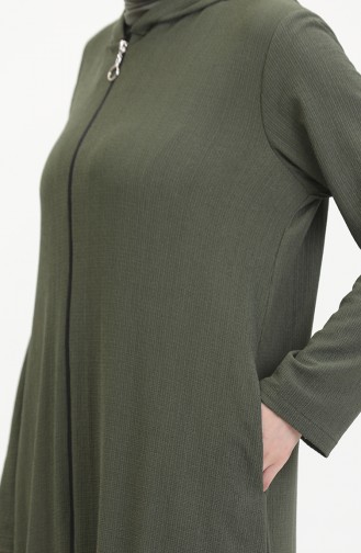 Hooded Sports Abaya 5104-03 Khaki 5104-03