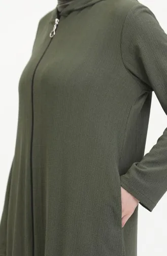 Kapuzen-Sport-Abaya 5104-03 Khaki 5104-03