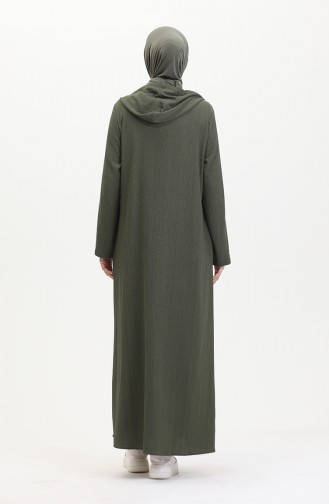 Hooded Sports Abaya 5104-03 Khaki 5104-03