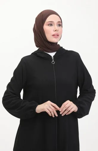 قبعة من القماش بتصميم سحاب من بورومجوك 1044-01 لون أسود 1044-01
