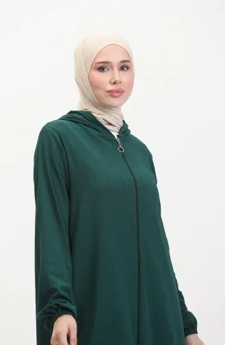 Bürümcük Stoff-Reißverschlusskappe 1044-03 Smaragdgrün 1044-03