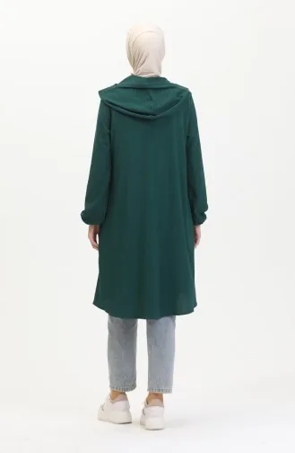 Bürümcük Stoff-Reißverschlusskappe 1044-03 Smaragdgrün 1044-03