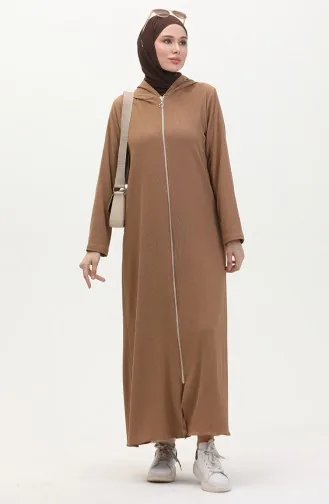 Bürümcük Cape A Fermeture En Tissu 1045-02 Vison 1045-02