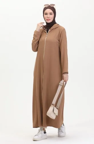 Bürümcük Cape A Fermeture En Tissu 1045-02 Vison 1045-02